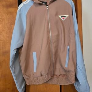 Homme Femme Brown and Blue Jacket - ZXL